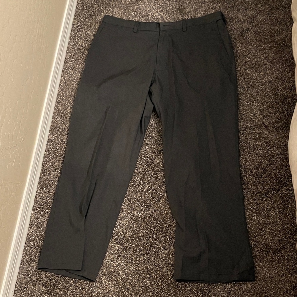 Haggar Classic Black Dress Pants for Men